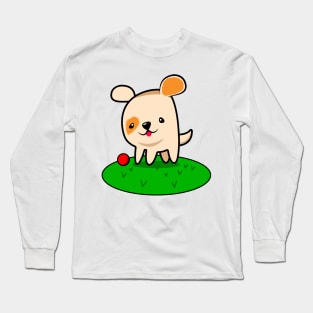 Playful Dog. Long Sleeve T-Shirt